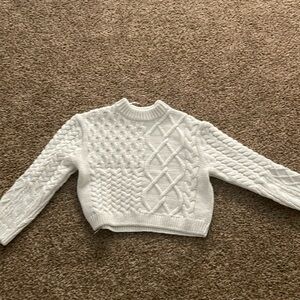 Very heavy and warm white sweater